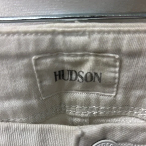 Hudson Jeans Women's Cropped White Denim - Picture 2 of 7